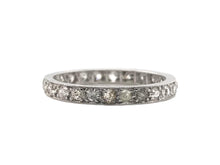Antique Platinum Diamond Eternity Band Size 7