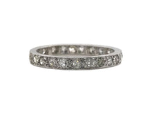 Antique Platinum Diamond Eternity Band Size 7