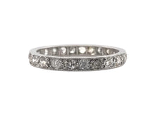 Antique Platinum Diamond Eternity Band Size 7
