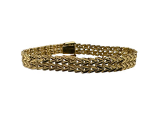 Retro 14K Yellow Gold Link Bracelet