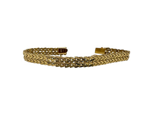 Retro 14K Yellow Gold Link Bracelet