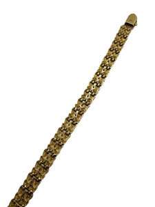 Retro 14K Yellow Gold Link Bracelet