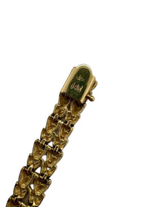 Retro 14K Yellow Gold Link Bracelet