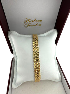 Retro 14K Yellow Gold Link Bracelet