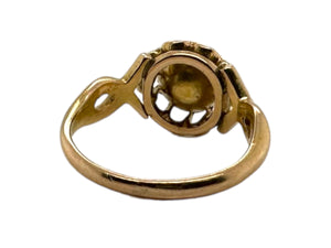 Victorian Era Rose Cut Diamond Engagement Ring