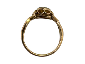 Victorian Era Rose Cut Diamond Engagement Ring
