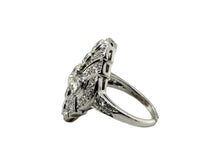 Art Deco Platinum 2 Carat Diamond Cocktail Ring
