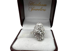Art Deco Platinum 2 Carat Diamond Cocktail Ring