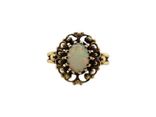 Vintage 14K Yellow Gold Opal Ring