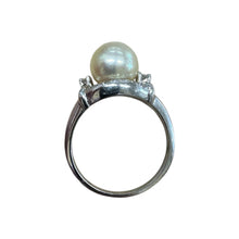 Vintage Pearl & Diamond Cocktail Ring