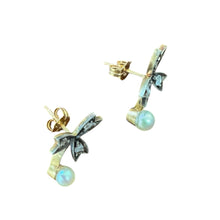 Vintage Georgian Era Clover Rose Cut Diamond & Pearl Earrings