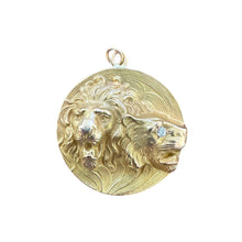 Vintage Lion Head Necklace Pendant