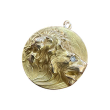 Vintage Lion Head Necklace Pendant
