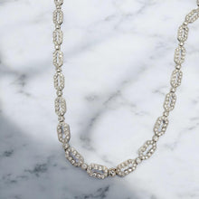 5 Carat Diamond Tennis Necklace 18K White Gold