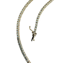Clastic 4.5CTW Diamond Tennis Necklace 14K Yellow Gold