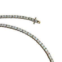 Clastic 4.5CTW Diamond Tennis Necklace 14K Yellow Gold