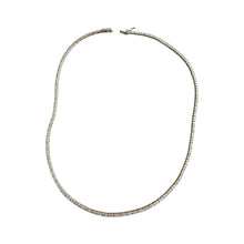 Clastic 4.5CTW Diamond Tennis Necklace 14K Yellow Gold