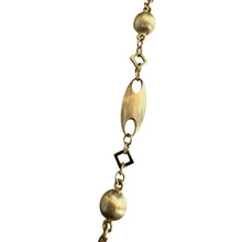 Unique Brushed Finished 26.5 Inch Gold Necklace