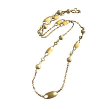 Unique Brushed Finished 26.5 Inch Gold Necklace