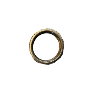 Vintage Rose Gold Ruby Eternity Band Bells & Flowers Size 5