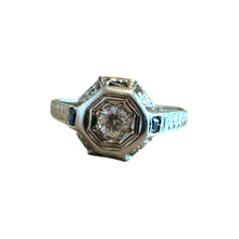 Dainty Vintage Diamond & Sapphire Ring Belias & Co