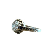 Dainty Vintage Diamond & Sapphire Ring Belias & Co