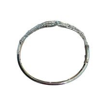 Vintage Elaborate Filigree Diamond Bangle Bracelet