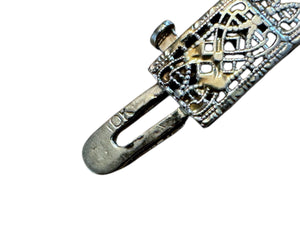 Vintage Art Deco White Gold Filigree Diamond Bracelet