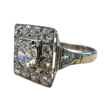 Vintage Art Deco Era 2.3 Carat Old Cut Diamond Halo Ring