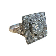 Vintage Art Deco Era 2.3 Carat Old Cut Diamond Halo Ring