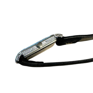 Vintage Platinum 1.5 Carat Diamond Watch On Velvet Watch Strap