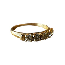 Vintage Yellow Gold Diamond Band 14K 1/2 Carat