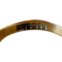 Vintage Hallmarked Yellow Gold Sapphire Band