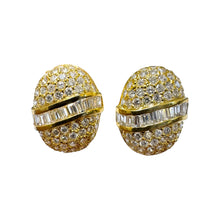 Vintage 5 Carat Diamond Cluster Earrings 14K Yellow Gold