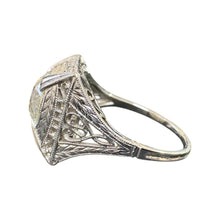Vintage 2.14 Carat Old European Cut Platinum Diamond Ring GIA