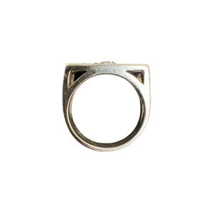 Vintage Sapphire & Diamond Three Stone Ring