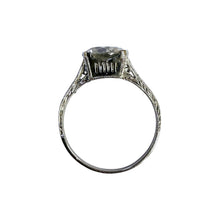 Vintage 2.22 Carat Old European Cut Diamond Engagement Ring GIA