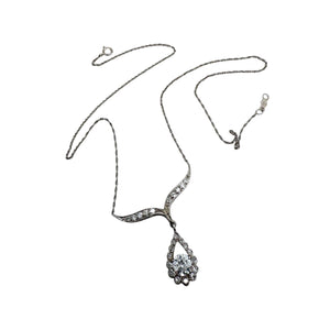 Vintage 1 Carat Diamond Necklace