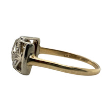Vintage Art Deco Two Toned Diamond Band Size 7.5