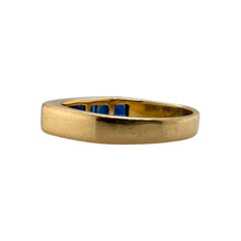 Matching Channel Set Sapphire Bands 14K Yellow Gold