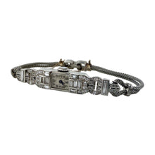 Dainty Vintage Platinum Diamond Watch