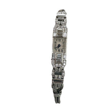 Dainty Vintage Platinum Diamond Watch