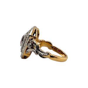 Vintage Dainty Ruby & Diamond Pinky Ring
