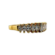 Vintage Estate Marquise Diamond Band 18K Yellow Gold