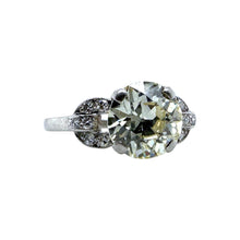 Vintage Art Deco Era 2.19 Carat Old European Cut Diamond Engagement Ring GIA