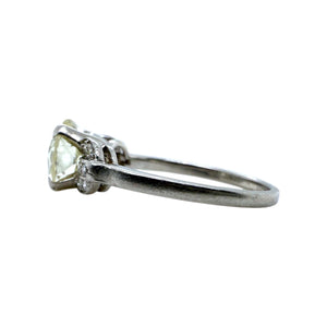 Vintage Art Deco Era 2.19 Carat Old European Cut Diamond Engagement Ring GIA