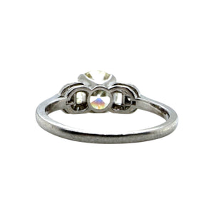 Vintage Art Deco Era 2.19 Carat Old European Cut Diamond Engagement Ring GIA