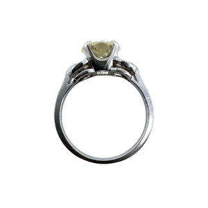 Vintage Art Deco Era 2.19 Carat Old European Cut Diamond Engagement Ring GIA