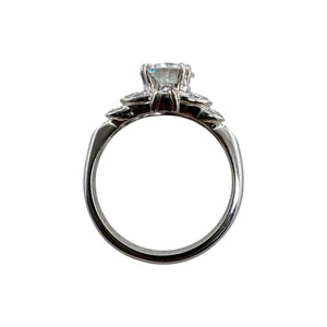 Vintage Platinum 1.15 Carat Old European Cut Diamond Engagement Ring
