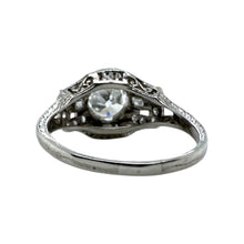 Vintage Art Deco 1.15 Carat Old European Cut Diamond Platinum Engagement Ring
